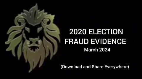 2020 Election Fraud Evidence ( Download & Share )