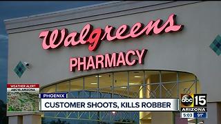 Customer shoots and kills suspect in Phoenix