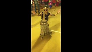 Little girl shows off amazing Indian dance moves