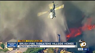 Fire spreads rapidly in Pacific Palisades