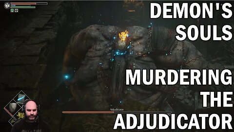 Adjudicator being Expeditiously Murdered- Demon's Souls