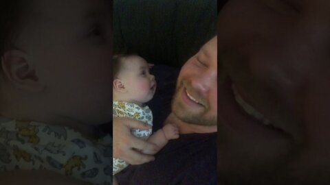 Baby Helps Dad Sing Himself To Sleep