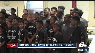 Young men learn how to behave during traffic stops