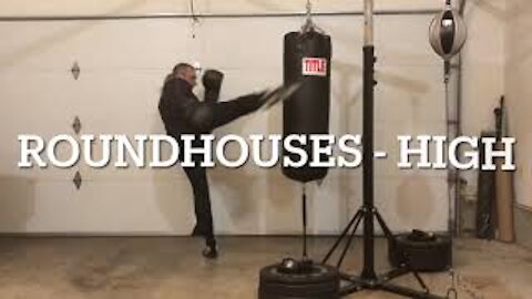 TABATA heavy bag workout