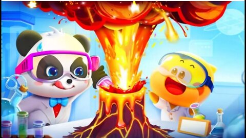 Baby Panda Kids Science #1🔥 Why Do Volcanoes Erupt?💥 Let's Do Volcano Experiments - Babybus Game