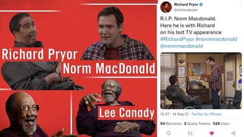 Legendary Lee Canady: Richard Pryor & Lee share woes & Norm MacDonald gives Lee weals