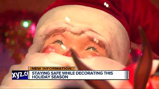 Staying safe while decorating this holiday season