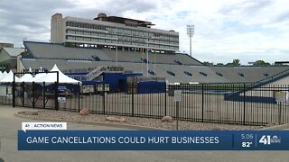 Lawrence businesses worry over the future of college football