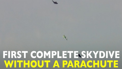 Incredible Skydive Without A Parachute