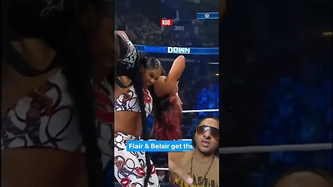 Charlotte Flair Bianca Belair KOD on Baylee WWE Smackdown Women’s Tag Team 😤