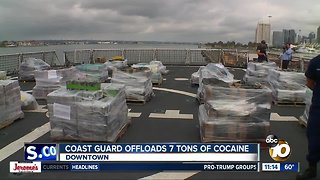 Coast Guard offloads 7 tons of seized cocaine