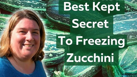 How To Freeze Zucchini | RECIPE READY | Best Kept Secret!