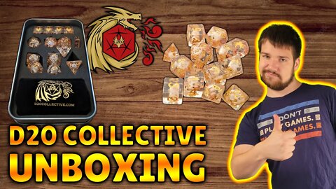 Dice Subscription Service Website D20 Collective - Swashbuckler Dice Unboxing!