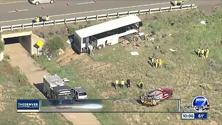 2 dead, several injured after charter bus crash on I-25 near Pueblo