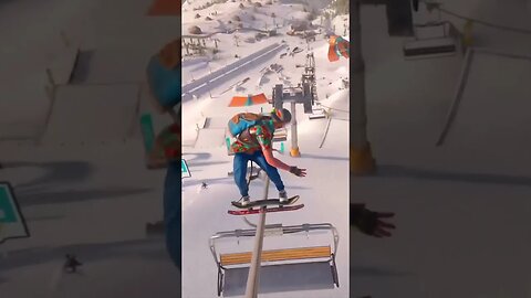 Snowskating the SKI LIFT! ☃️