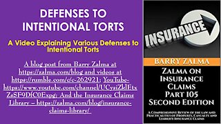 Defenses to Intentional Torts