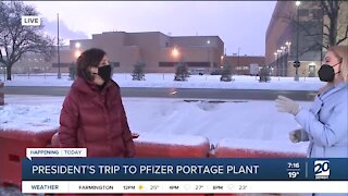 Portage mayor speaks ahead of Biden's visit to Pfizer plant