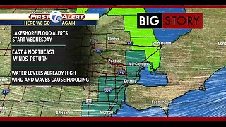 Lakeshore flood alerts continue for parts of metro Detroit