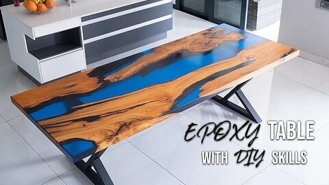 LUXURIOUS epoxy table build (WITH DIY SKILLS)