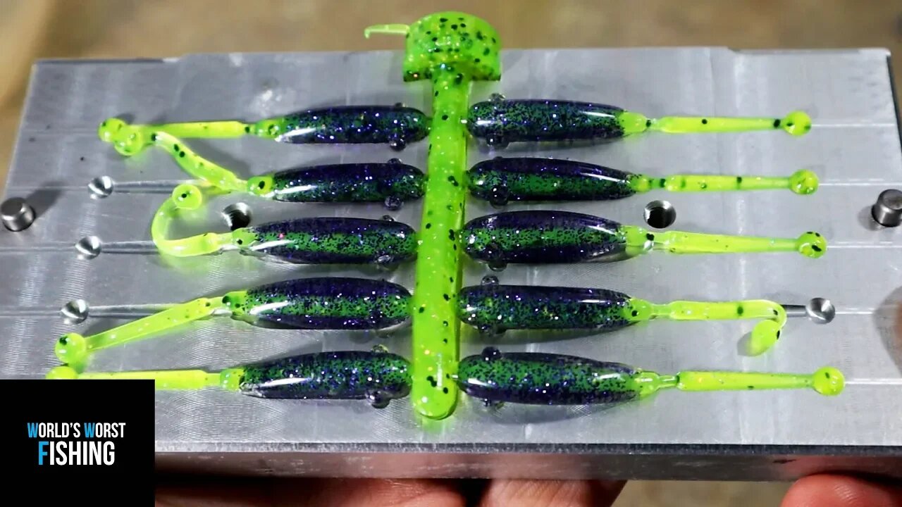 Making My FIRST EVER PANFISH BAITS! Soft Plastic Baits for Crappie & Panfish