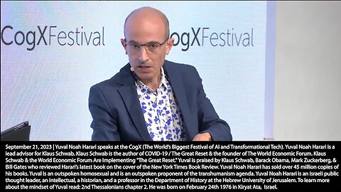 Yuval Noah Harari | "We Are Very Close to the Point We Will Have the First Religions In History Whose Mythology Was Created By A Non-Human Intelligence. Every Religion In History Imagined Its Holy Books Were Created By a Non-Human Intelligence."