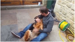 Dog Cries Out In Happiness After Months Apart From Owner