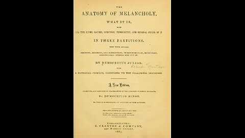 ANATOMY OF MELANCHOLY, Part 1 of 4, Introduction. A Puke (TM) Audiobook