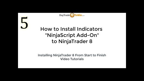 NinjaTrader 8 How To Install Indicators - NinjaScript Add-On Video Tutorials Part 5