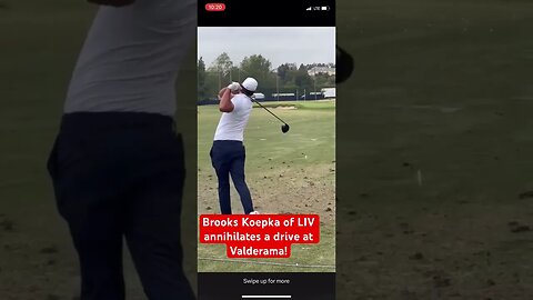 Brooks Koepka of LIV Golf annihilated a driver at Valderama! #brookskoepka #livgolf #golf