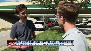 Surviving students share powerful messages