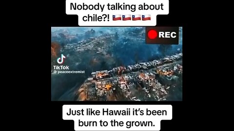Chile 🇨🇱 has been burnt to the ground like California, Hawaii, and Texas