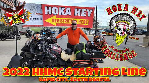Hoka Hey Motorcycle Challenge 2022 Starting Line South Dakota