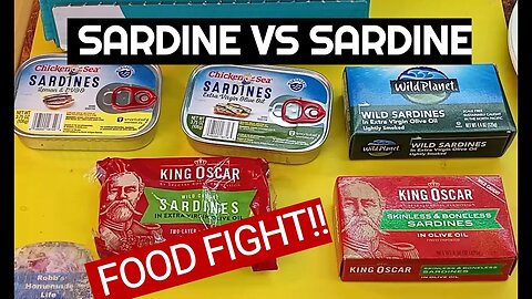 Sardine Showdown: King Oscar vs. Chicken of the Sea FOOD FIGHT! Olive Oil Packed Sardines Comparison