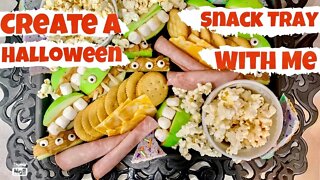 CREATE A HALLOWEEN SNACK TRAY WITH ME | KIDS HALLOWEEN SNACKS | KIDS HALLOWEEN TREATS