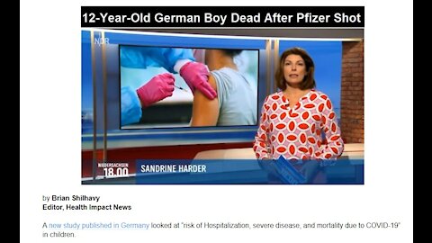 German Study Finds ZERO COVID-19 Deaths in Healthy Children. Now Children Dying from the Vaccine