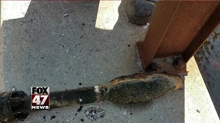 Inactive anti-tank round found in river