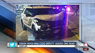 Crash involving Collier deputy leaves one dead