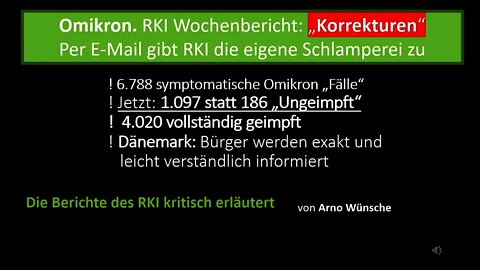 RKI Wochenbericht KORREKTUREN: Das RKI gibt eigene Schlamperei zu