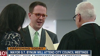 Mayor G.T. bynum willl attend today's city council meeting