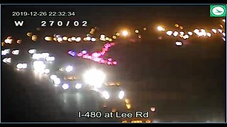 Multiple-vehicle crash shuts down I-480 westbound lanes