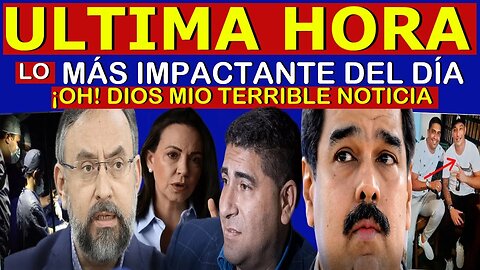 🔴HACE 5 MINUTOS! SUCEDIO HOY! OH DIOS MIO TERRIBLE NOTICIA - NOTICIAS DE VENEZUELA HOY