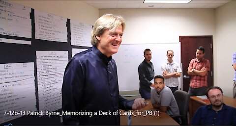 Patrick Byrne Memorizing a Deck of Cards