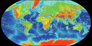 Elevation Map. The highest land on earth