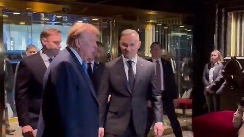 Trump Welcomes President Of Poland To Trump Tower: 'He's Doing A Fantastic Job'