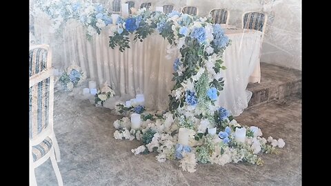 Transform Your Wedding Venue with Stunning Table and Podium Decoration Ideas #wedding
