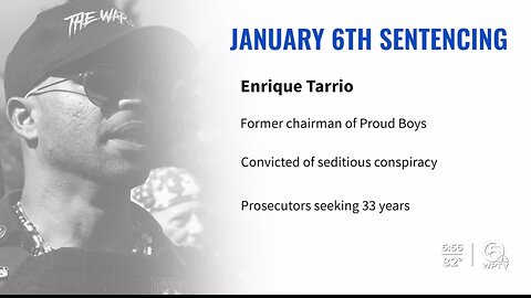 Former Proud Boys leader Enrique Tarrio faces sentencing in the Jan. 6 Capitol attack