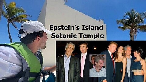 Pedophile Epstein's Island Satanic Temple has been Painted All White!