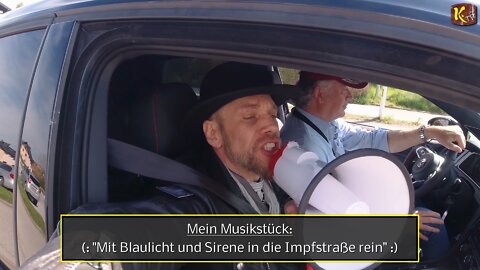 Musik Titel - "Mit Blaulicht und Sirene in die Impfstraße rein"