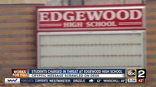 Students charged in threat at Edgewood High School