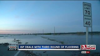 Iowa State Patrol deals with third round of flooding